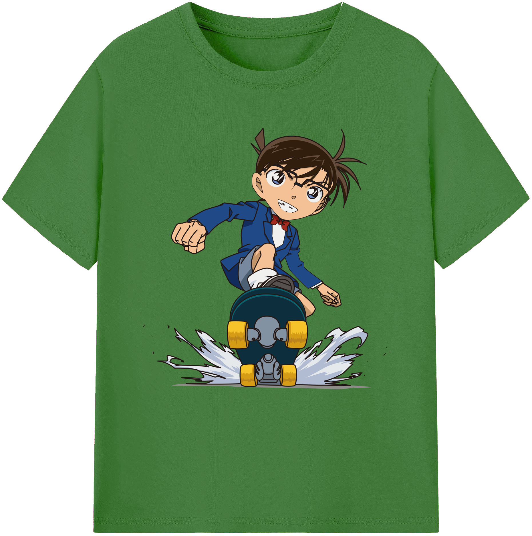（画像用） 名探偵コナン 江戸川 コナン Detective Conan Conan Edogawa レディースカジュアルプリントTシャツ（綿100％）